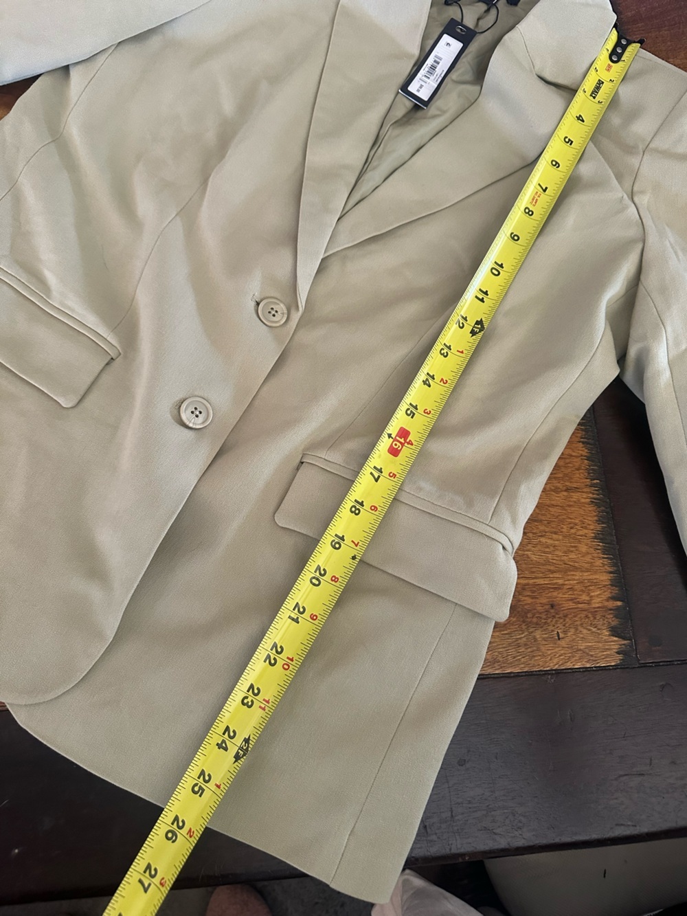 Steve Madden light olive green boyfriend blazer NWTs size small. - Picture 3 of 6